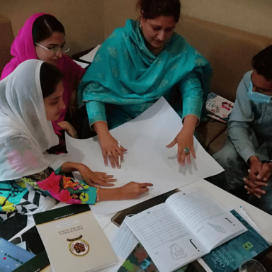 Training teachers at FSCS Jauharabad Campus